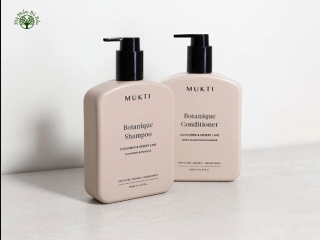Bộ đôi dầu gội phục hồi và nuôi dưỡng tóc Mukti Botanique Shampoo và dầu xả phục hồi suôn mượt Mukti Botanique Conditioner