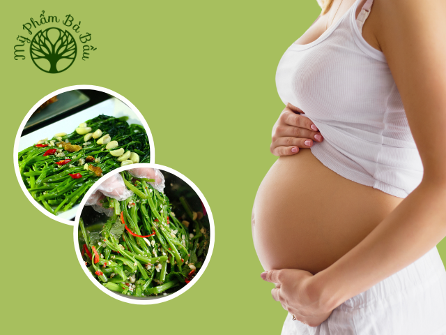 Rau muống cung cấp vitamin và khoáng chất cần thiết cho mẹ bầu
