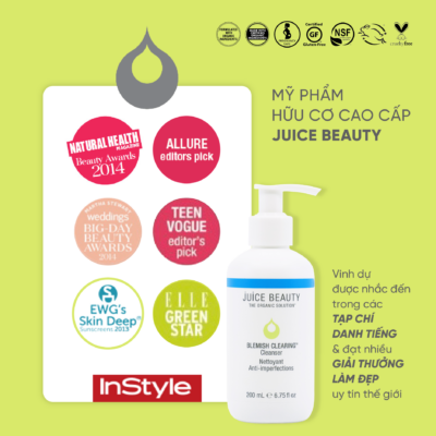 Sữa Rửa Mặt Giảm Nhờn Ngừa Mụn Juice Beauty Blemish Clearing Cleanser 200ml