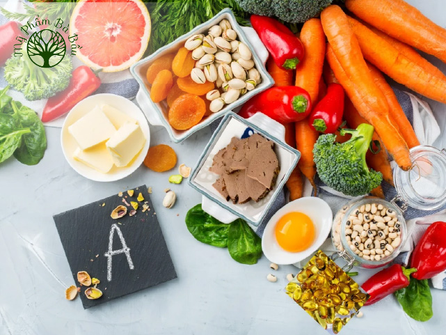 Vitamin A có trong nhiều loại thực phẩm dùng hàng ngày