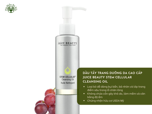 Dầu tẩy trang hữu cơ dưỡng da cao cấp Juice Beauty Stem Cellular Cleansing Oil